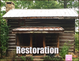 Historic Log Cabin Restoration  Colleton County,  South Carolina